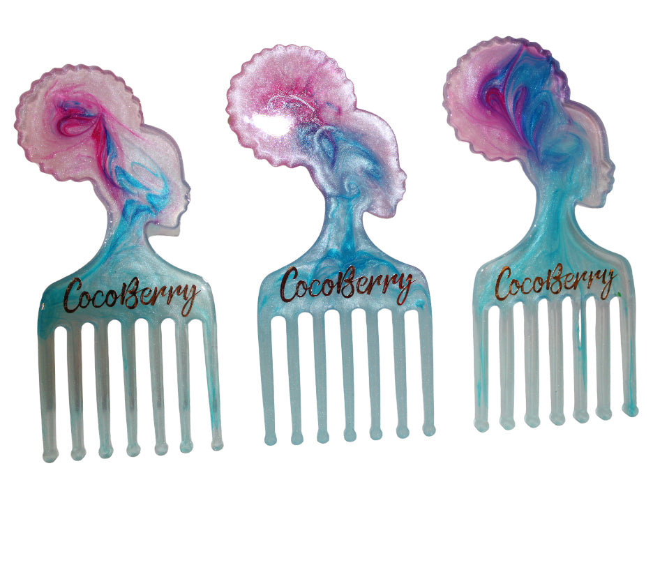 CocoBerry Resin-ate With Me Afro Comb